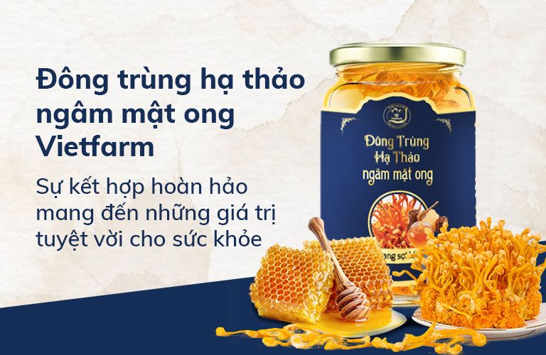 Đông trùng hạ thảo ngâm mật ong Vietfarm