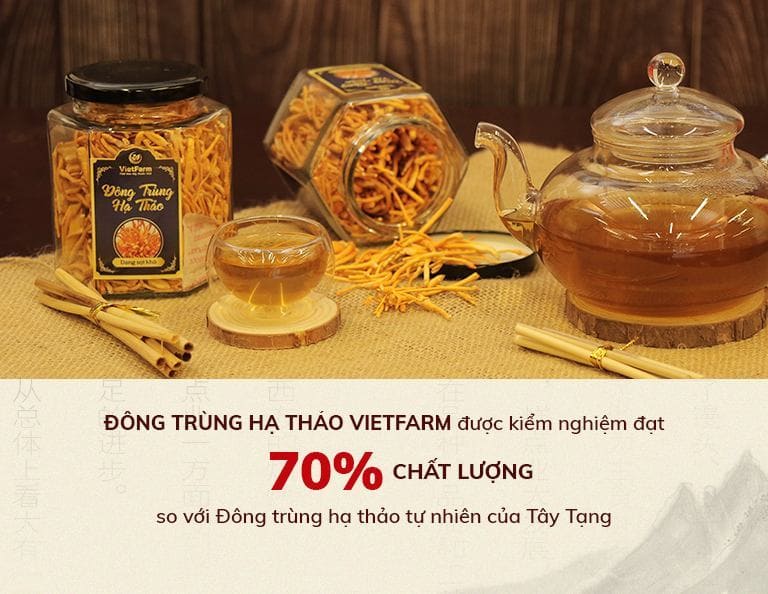 Đông trùng Vietfarm đã được kiểm định chất lượng và là món quà ý nghĩa cho ngày phụ nữ Việt Nam