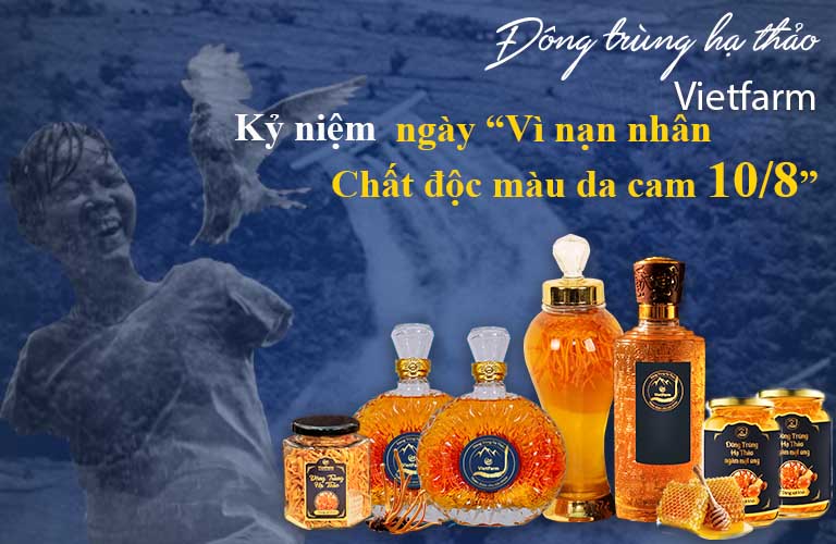 Đông trùng hạ thảo Vietfarm gửi tặng món quà thắm tính đậm nghĩa kỷ niệm ngày viì nạn nhân chất độc màu da cam 10/8