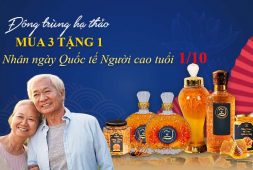 [ƯU ĐÃI 1/10] MUA 3 TẶNG 1 - Đông Trùng Hạ Thảo Vietfarm Gửi Tặng Chương Trình Ưu Đãi Nhân Ngày Quốc Tế Người Cao Tuổi