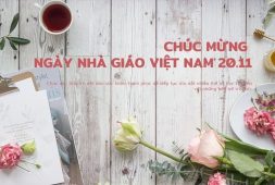 Gửi lời chúc chân thành đến thầy cô nhân ngày 20/11