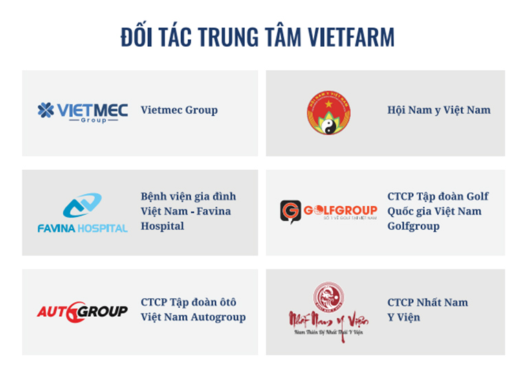 Một số đối tác - đại lý của Trung tâm  Vietfarm