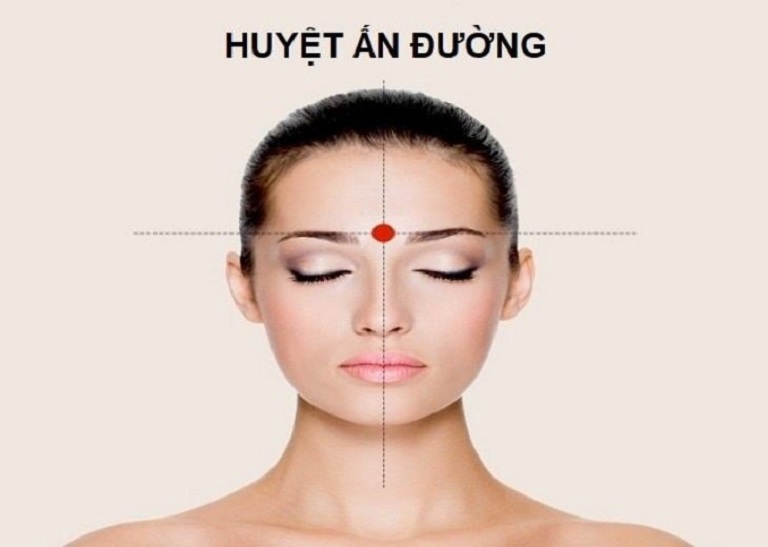 Vị trí huyệt ấn đường trên cơ thể