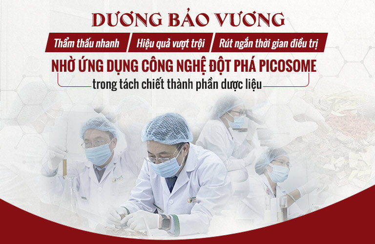 Kết hợp ánh sáng công nghệ hiện đại giúp Dương Bảo Vương hướng đích chính xác, thẩm thấu nhanh, hiệu quả cao